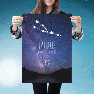 Taurus Poster av zodiakkonstellation av Personli