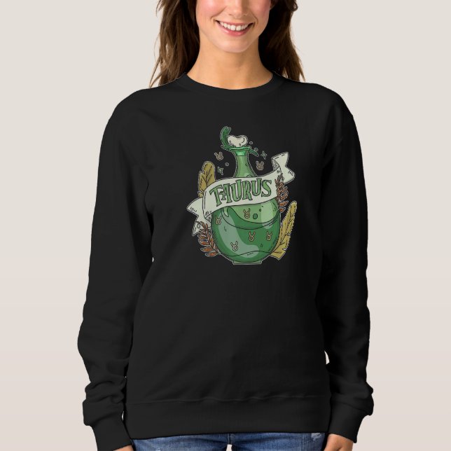 Taurus Potion Magic Astrology T Shirt (Framsida)