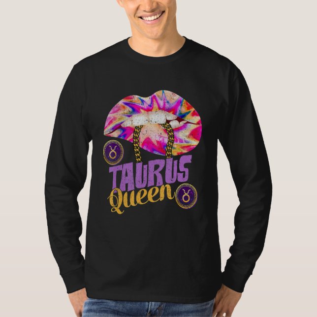 Taurus Queen Läppar May Queens Taurus Birthday Pre T Shirt (Framsida)