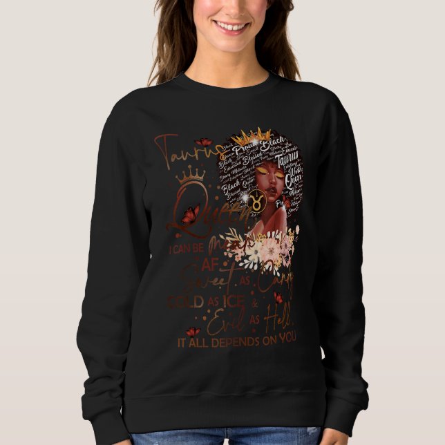 Taurus Queen Sweet as Candy Birthday for Black Wo T Shirt (Framsida)