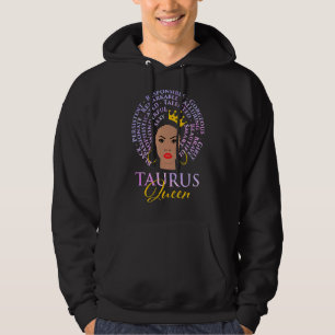 Taurus Queen Zodiac Sign Astrology Astrologer Hor Hoodie