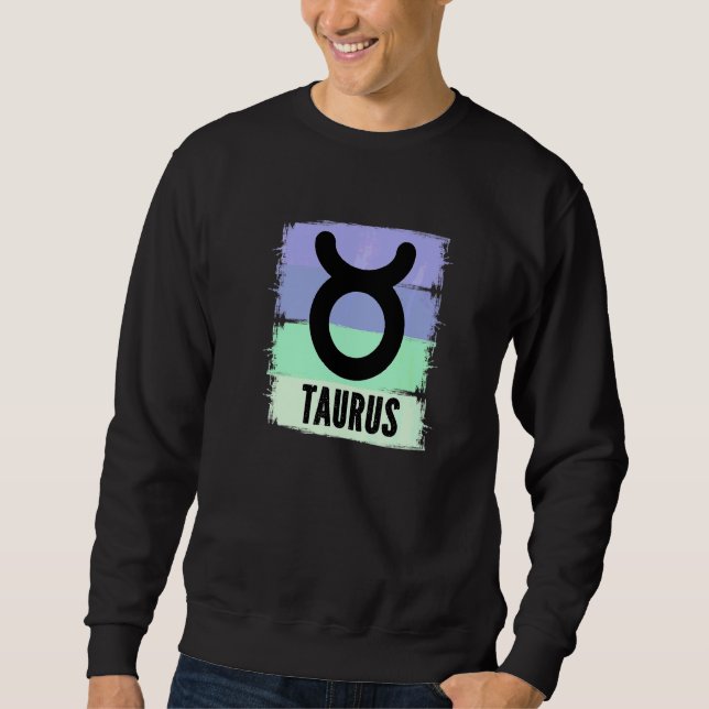 Taurus Queen Zodiac Symbol, född i maj Lång Ärmad Tröja (Framsida)