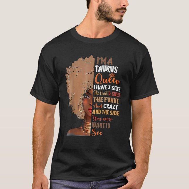 Taurus Queens är född i april... T Shirt (Framsida)