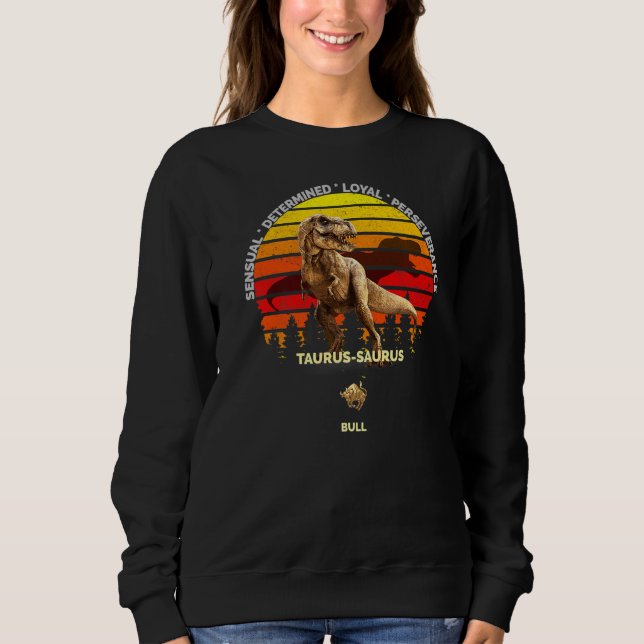 Taurus Saurus Zodiac Taurus (APR 20 maj 20) Bull T Shirt (Framsida)
