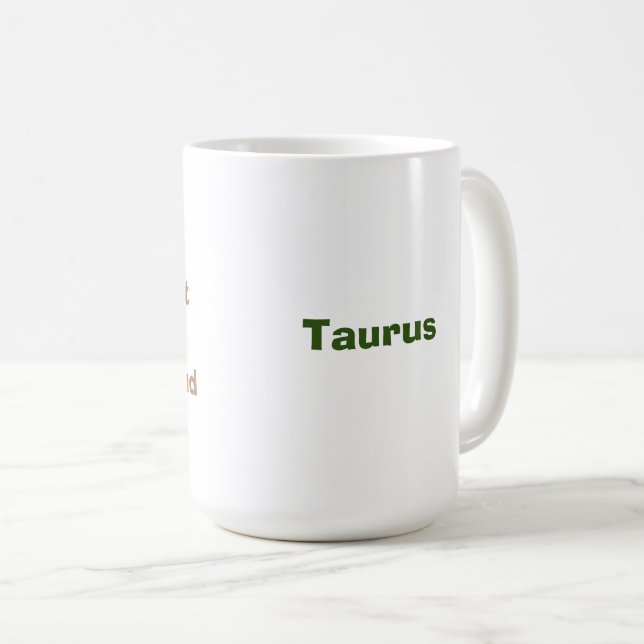 Taurus Shady Zodiac Funny Kaffemugg (Framsida höger)