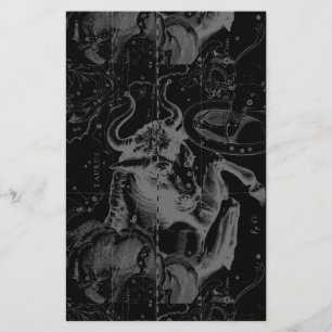 Taurus Sign Constellation Hevelius circa 1690 Brevpapper