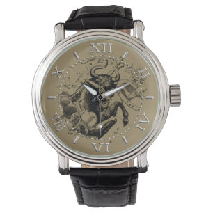 Taurus Sign Constellation Hevelius circa 1690-uppr Armbandsur