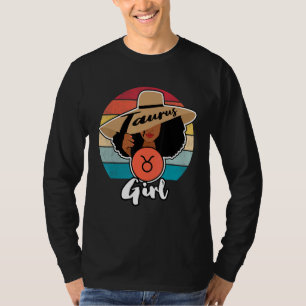 Taurus Sign Girl Queen Grattis på födelsedagen Apr T Shirt