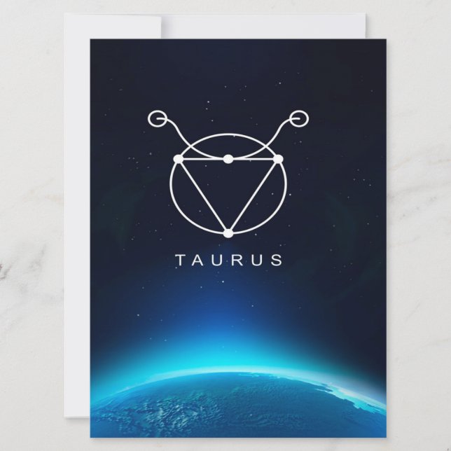 Taurus Sign Gold Canvas Wall Art Design | Art Gift (Framsida)