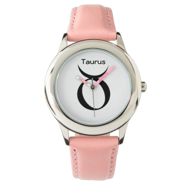 Taurus-signalen för Zodiac Watches. Armbandsur (Framsida)
