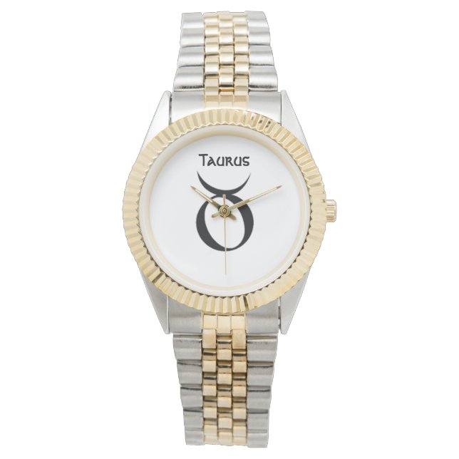 Taurus-signalen för Zodiac Watches. Armbandsur (Framsida)