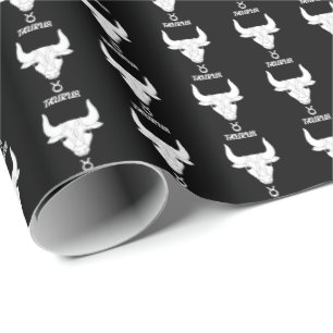 Taurus Silhouette Wrapping Papper Presentpapper