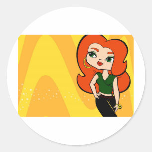 Taurus Stickers Runt Klistermärke