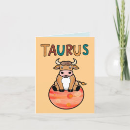 Taurus stjärntecken Bull zodiac star Tack Kort