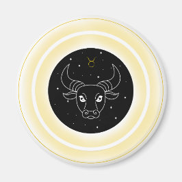 Taurus-symbol – Minimalt astrologiemblem Magnet