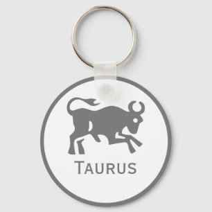 Taurus-tecken för Zodiac Design Nyckelring