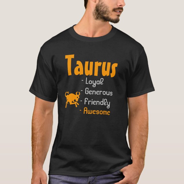 Taurus Tee Shirt (Framsida)