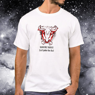 Taurus the bull zodiac astrology varning t-shirt