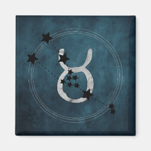 Taurus the bull zodiac-konstellationen, stressad magnet