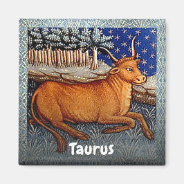 Taurus the Bull Zodiac Sign Födelsedagsfest Magnet