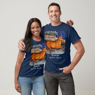 Taurus the Bull Zodiac Sign Födelsedagsfest T Shirt