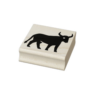taurus tjur art frimärke stämpel