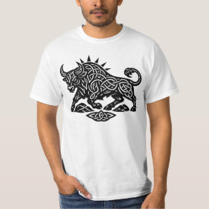 Taurus-Tjurens Sigill — Jordbunden Zodiakbläckkons T Shirt