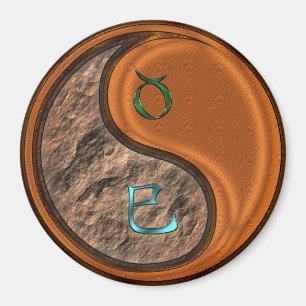 Taurus & Trä Ormen Magnet