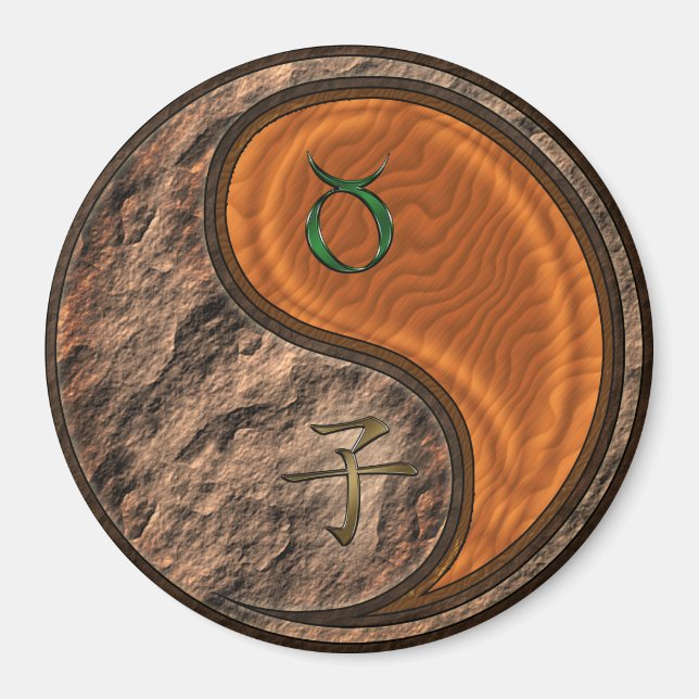 Taurus & Trä Råtta Magnet (Framsidan)