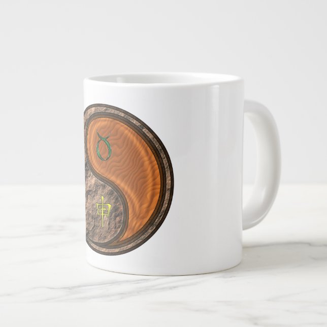 Taurus & Träapa Jumbo Mugg (Framsida höger)