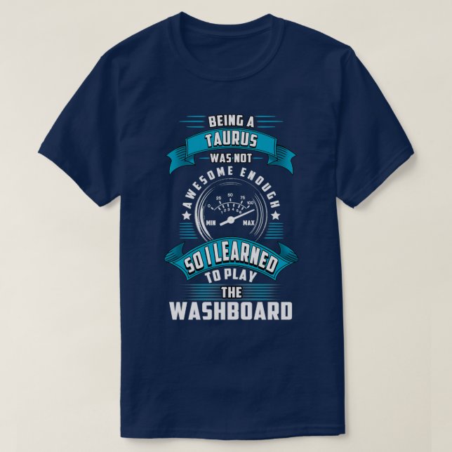 Taurus-tvättbordspelare T Shirt (Design framsida)