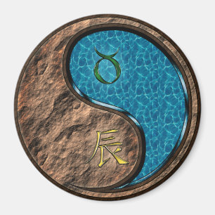 Taurus & Vatten Drake Magnet