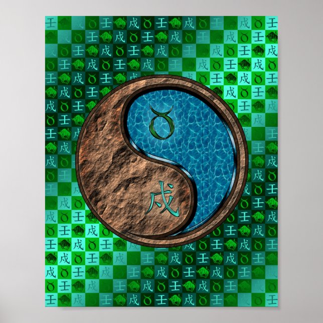 Taurus & Vatten Hund Poster (Framsidan)