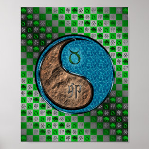 Taurus & Vatten Rabbit Poster