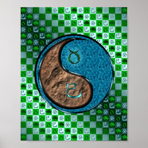 Taurus & Vatten Snake Poster