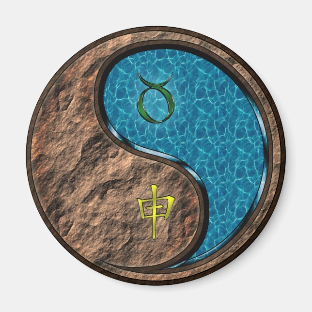 Taurus & Vattenapa Magnet (Framsidan)