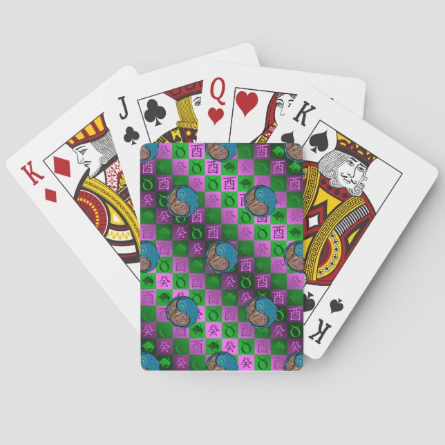 Taurus & Vattenrooster Casinokort (Baksidan)