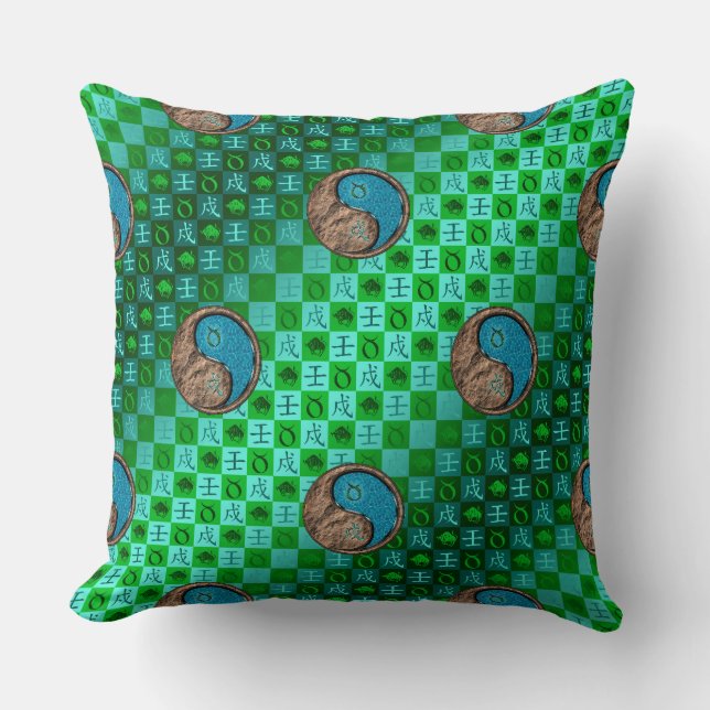 Taurus & Water Dog Kudde (Framsida)