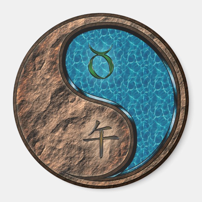 Taurus & Water Horse Magnet (Framsidan)