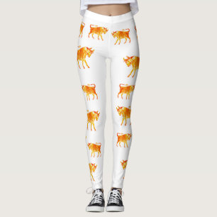 Taurus Watercolor-tecken Leggings