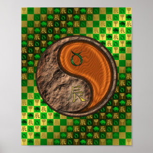 Taurus & Wood Dragon Poster