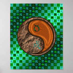 Taurus & Wood Hund Poster