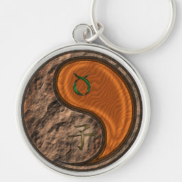 Taurus & Wood Råtta Rund Silverfärgad Nyckelring