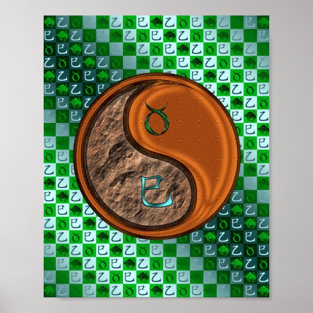 Taurus & Wood Snake Poster (Framsidan)