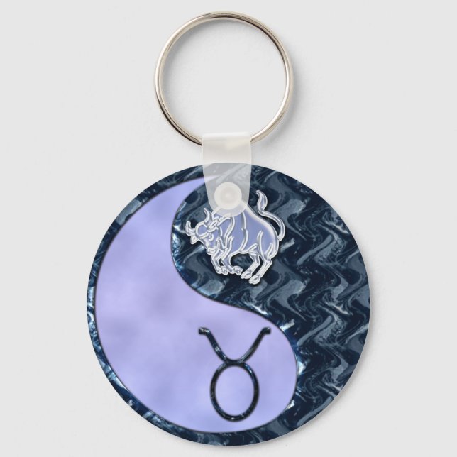 Taurus Yin Yang Nyckelring (Framsida)