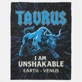 Taurus Zodiac 80's Sten Band Inspired Astrology Fleecefilt