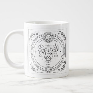 Taurus Zodiac Anpassningsbar Birthday Jumbo Mugg