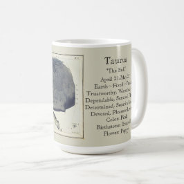 Taurus Zodiac Antique Astronomical Chart Kaffemugg