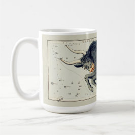 Taurus Zodiac Antique Astronomical Chart Kaffemugg