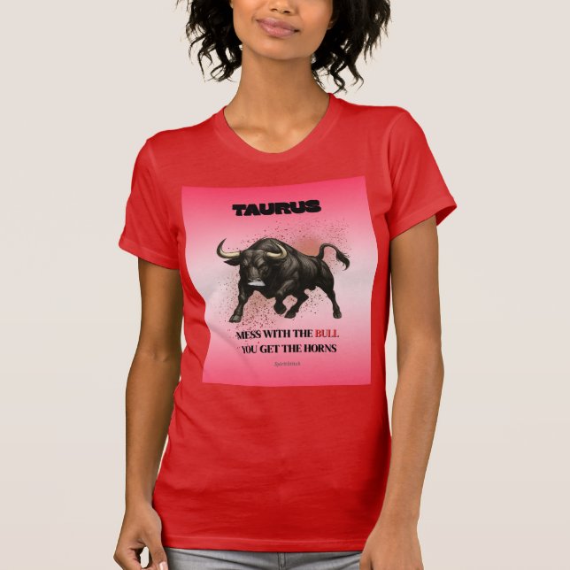 Taurus Zodiac Astrology Kvinnor T-Shirt (Framsida)